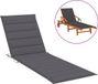 vidaXL Ligbedkussen 200x50x3cm Oxford Stof Antraciet