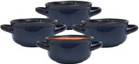 Home Deco Factory Soepkommen Classic - donkerblauw - 6 stuks
