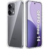 Oppo Coque pour Oppo Reno 14 / 14 F / 14 FS 5G - housse etui silicone gel fine + film ecran - TRANSPARENT TPU
