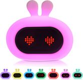 Kadoing Konijn Kinderwekker - Slaaptrainer Kinderen - Digitale Wekker en Wake Up Light