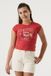 Garcia Filles T-shirt imprimé Rouge Manches courtes