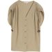 Tom Tailor - Blouse met V-hals - Maat 40 - Silver Olive