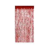 BigBuy Home Rideau vagues, rouge, 200 x 100 cm