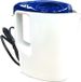 Bouilloire 24V, 1 litre, 250W, boîtier blanc, couvercle noir, connexion allume-cigare