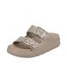 Rieker P2180 Slippers dames, beige, Medium