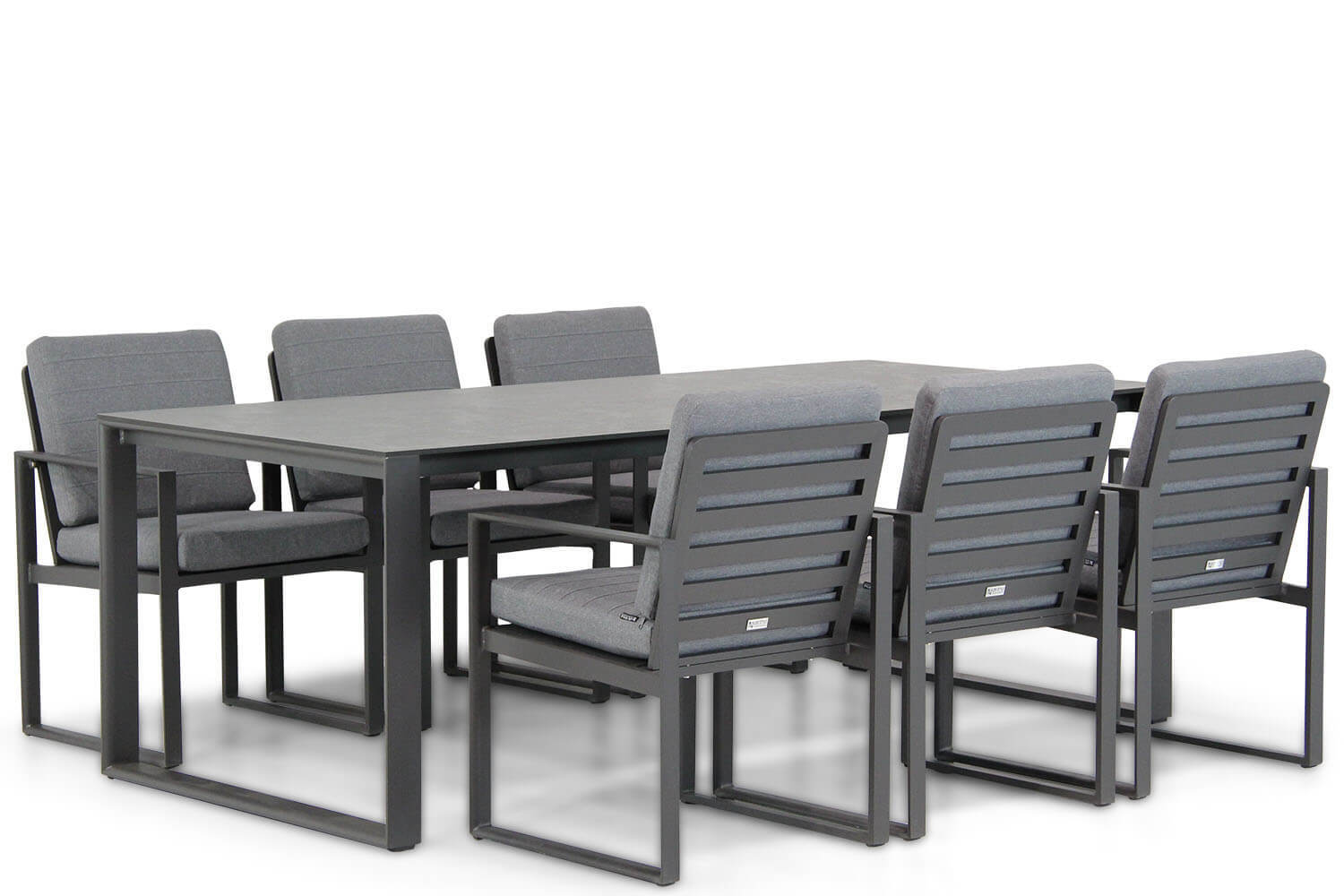 Santika Furniture Santika Zaga/Zaga 220 cm dining tuinset 7-delig