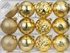 Inge-glas Inge Christmas Goods Kerstballen - 12x stuks - goud - kunststof - Dia 6 cm