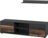 Vicco Berno Woonwand – 2 delen Zwart/Aldstyle