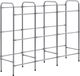 vidaXL Opbergrek voor 9 kratten 145x33x116 staal zilverkleurig