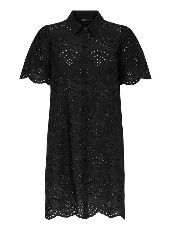Only ONLVALAIS Short Sleeve Dames Korte jurk - zwart - XS