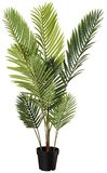 Amazon Basics Kunstpalm met kunststof plantenbak, 119,38 cm, grijs