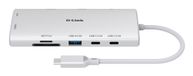 D-Link DUP-A01 hub USB 3.2 Gen 1 (3.1 Gen 1) Type-C 10000 Mbit/s Blanc