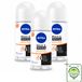 NIVEA 3 x Déodorant Roller Zwart & Wit Ultieme Impact - 72 Heures Anti-Transpirant - 50 ml