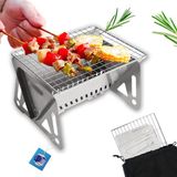 Merkloos Compacte en Draagbare Vouwbare Barbecuegrill voor Camping en Outdoor Avonturen
