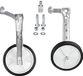 Impact Life Roues d'appoint pour Enfants et Adultes - Roues d'aide pour vélos - Argent