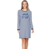 Rebelle Nachthemd - Blauw/Wit