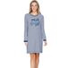 Rebelle Nachthemd - Blauw/Wit