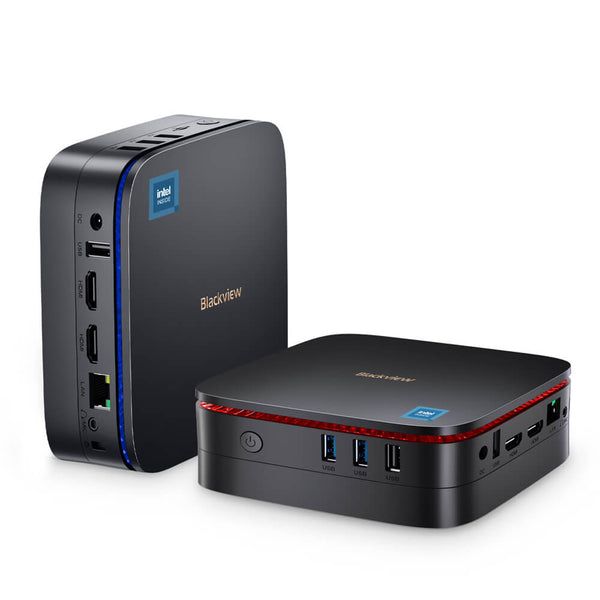 Blackview MP60 Mini PC - Intel Celeron N150 - 16GB RAM - 512GB SSD - Windows 11 Pro - Black