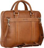 LEONHARD HEYDEN Leren business tas met laptopvak Bergamo RV-Aktenmappe 1 Fach 6850 Hellbraun Lichtbruin