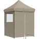 Syfax Partytent Partytent inklapbaar pop-up met 4 zijwanden taupe