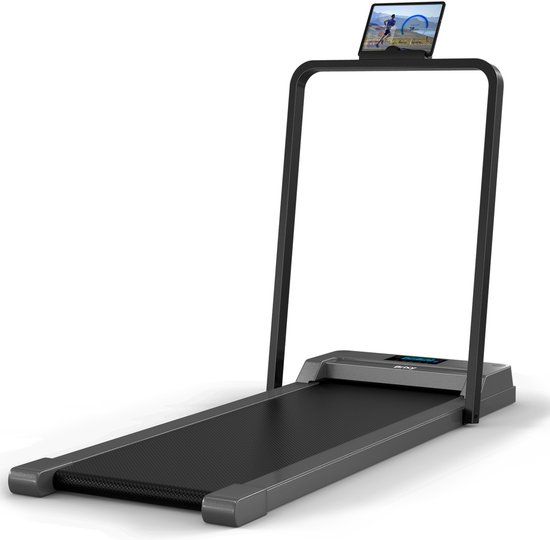 Brixy Loopband - 1-10km/u - Wandelband - LED Display & Afstandsbediening - Bluetooth - App - Walking Pad - Antraciet