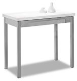 Table de cuisine pliable, métal, 90x50 cm, rouge