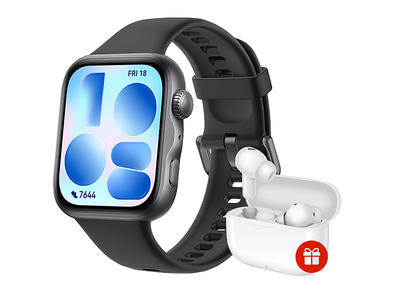 Huawei Watch Fit 5 Black + Freebuds Se4 Smartwatch Zwart