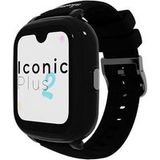 SaveFamily ICONIC PLUS 2 .connected horloge met GPS voor kinderen, WhatsApp, Spotify, AI, videogesprekken, muziek, Bluetooth, App Store, SOS, chatten, beveiligde zone (Gotham Black, Iconic Plus 2)