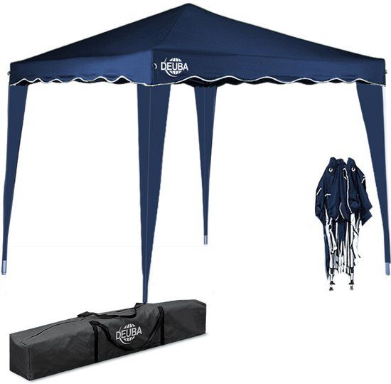Casaria Opvouwbare Partytent - 3 x 3x 2.5 m - Blauw