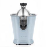 SWEISS ZEST6 Professionele elektrische citruspers, druppelvrije schenktuit, vaatwasmachinebestendig, stil, krachtige scharnierarm, 160 W, blauw