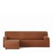 Eysa Bi-elastische bankovertrek voor chaise longue, met korte arm aan de linkerkant, kleur ketel, design Harlem