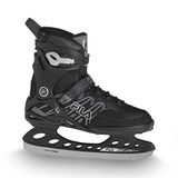 FILA Primo Ice Schaatsen voor heren, ijshockey en schaatsen, lemmet van roestvrij staal, stevige grip en hoog draagcomfort, zwart/grijs