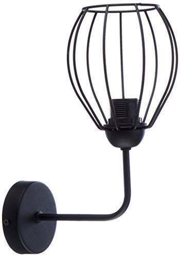 Homemania Wandlamp Don Black Wandlamp, zwart, metaal, 12 x 22 x 30 cm