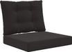 vidaXL Banc extérieur Polyester Noir 60 x 50,5 cm