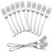 Fourchettes de table 20 cm - 12 Pièces - Acier inoxydable - Design élégant - Lavable au lave-vaisselle - Bords lisses - Fourchettes de repas