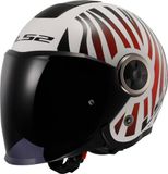 LS2 OF620 Classy Cool Wit Wijnbes Jethelm - Maat XL - Helm