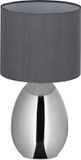 Merkloos Relaxdays Tafellamp touch - modern - E14 - zilver-grijs