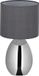 Merkloos Relaxdays Tafellamp touch - modern - E14 - zilver-grijs