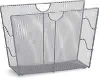 Zeller Tijdschriftenrek/Houder - Zilver - 39 x 27 cm - Metaal