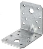 Alberts 846534 hoekanker extra sterk met rib | sendzimir verzinkt | 70 x 70 x 55 mm | Set van 48