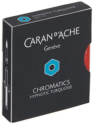 Caran d'Ache CD8021.191 inktcartridges - Hypno Turquoise (Pack van 6)