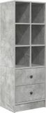 vidaXL Highboard Beton Grijs 45,5 x 34 x 127 cm