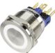 TRU COMPONENTS 1303050 GQ22S-11E/W/12V Vandalismebestendige druktoets 250 V/AC 3 A 1x uit/(aan) Moment Wit IP65 1 stuk(s)