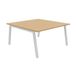 Table de réunion carrée, 4 pieds