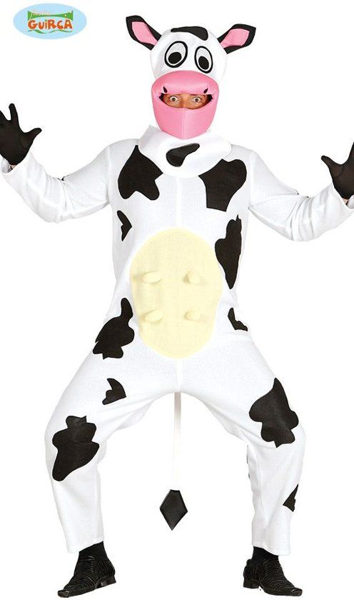 Guirca Koe & Stier Kostuum Koe Bertha Drie Kostuum Maat 52-54 Carnaval kostuum Verkleedkleding