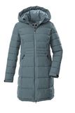 Killtec KOW 11 Womens Quilted Parka - Blue Grey - Size 38