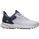 FootJoy Chaussures de golf pour hommes Pro, sans crampons, blanc/bleu/rouge