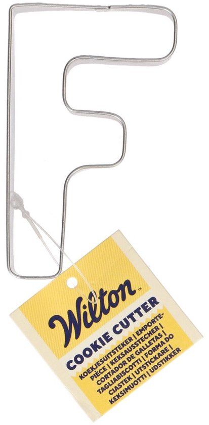 Wilton Koekjes Uitsteker - Letter F - Metaal - 8 cm