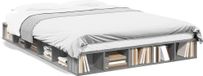 Maison Exclusive - Cadre de lit, gris sonoma, 140 x 200 cm, bois composite
