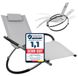 Fauteuil à bascule - Pliable - Gris - Jusqu'à 200 kg